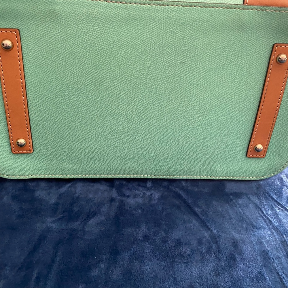 Dooney & Bourke Large Claremont Dover Tote Shoulder Bag. Mint Green - Picture 6 of 9